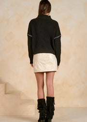 Quarter Zip Front Sweater Elan