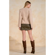 Crewneck Knit Cardigan Elan