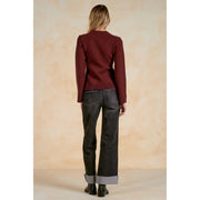Crewneck Knit Cardigan Elan