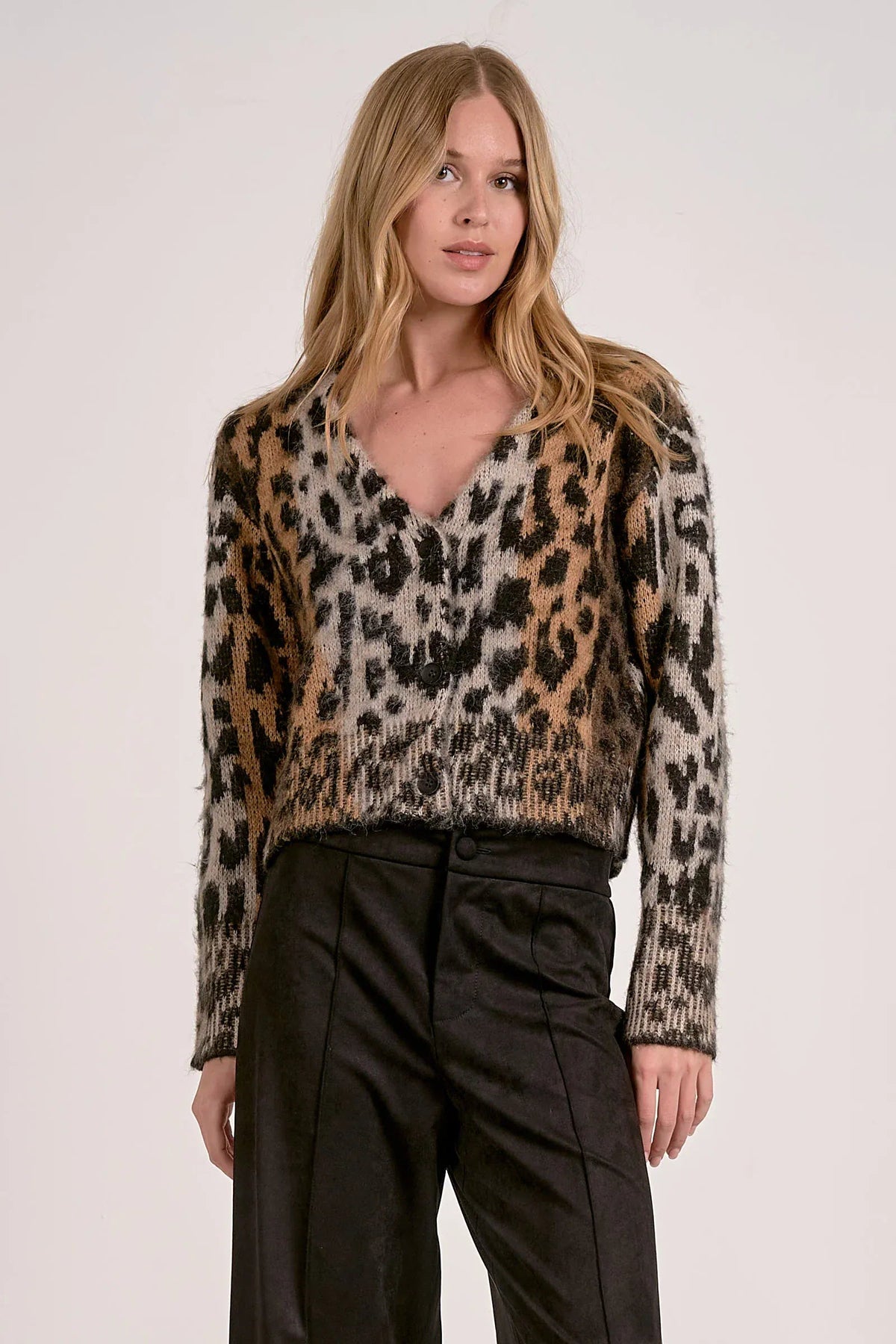 Claire Cheetah Cardigan Elan