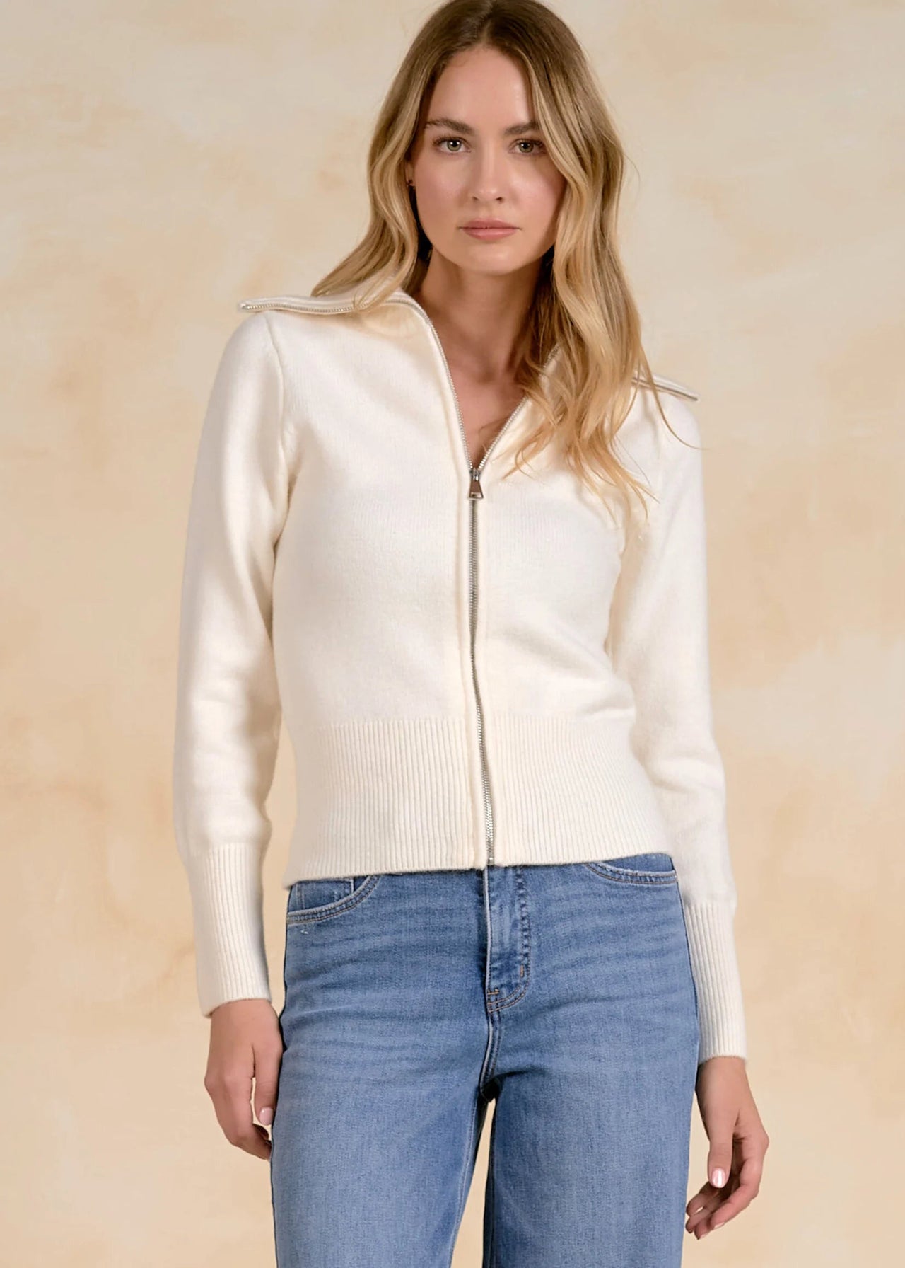Tyla Zip-Up Sweater Elan