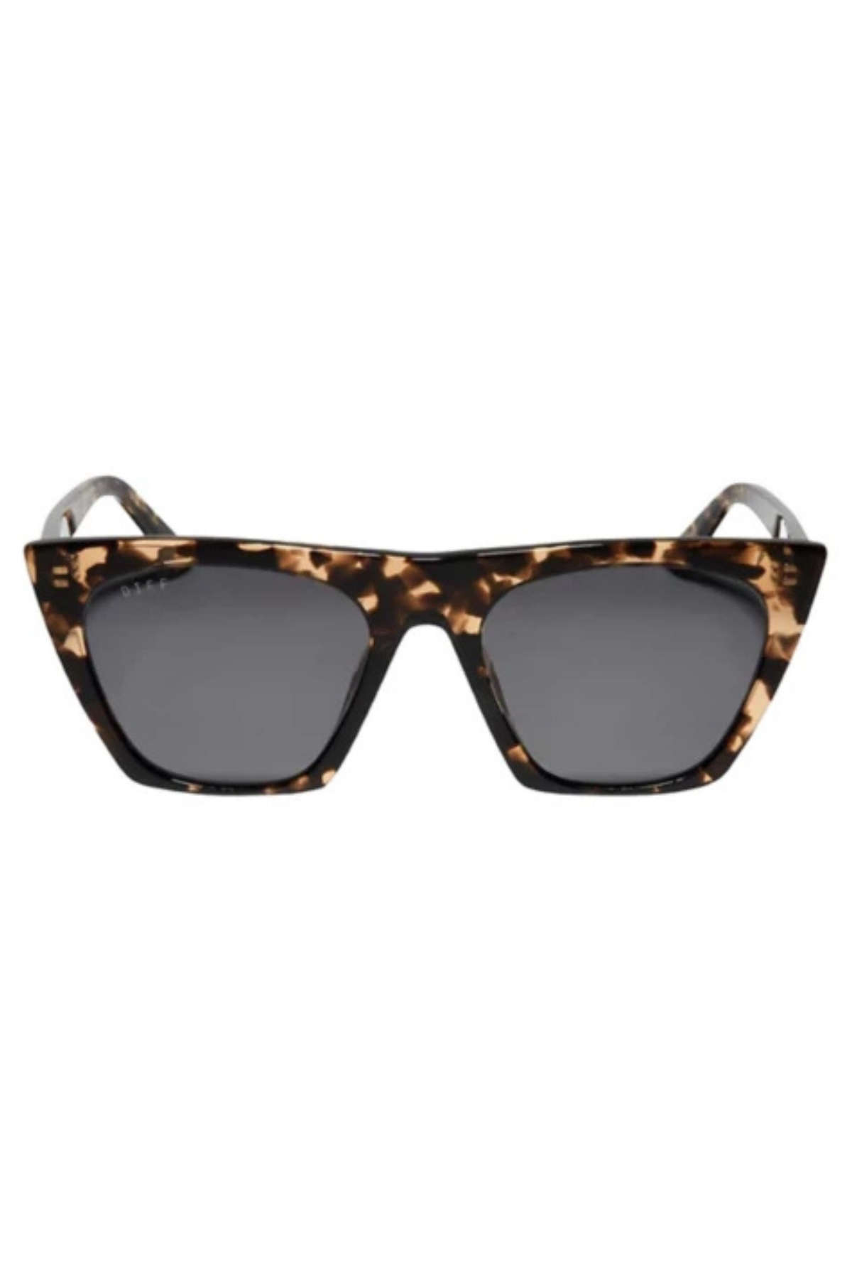 Avril Cat Eye Sunglasses in Espresso Tortoise/Grey | Diff Eyewear