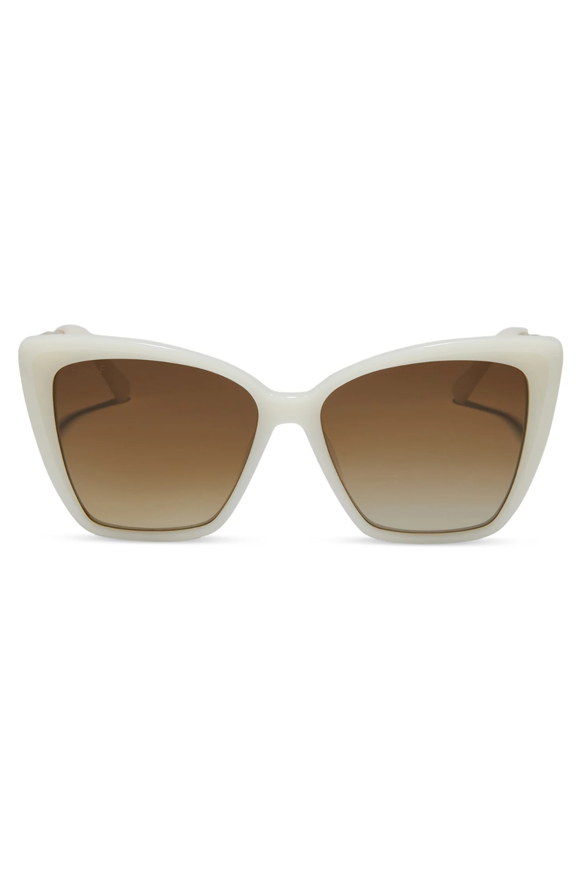 Becky II Sunglasses - Meringue/Brown Gradient