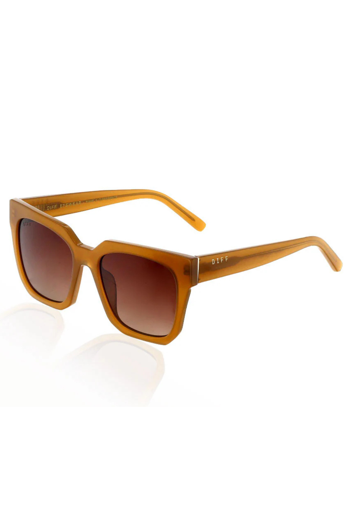 Ariana Polarized Sunglasses - Salted Caramel/Brown Gradient