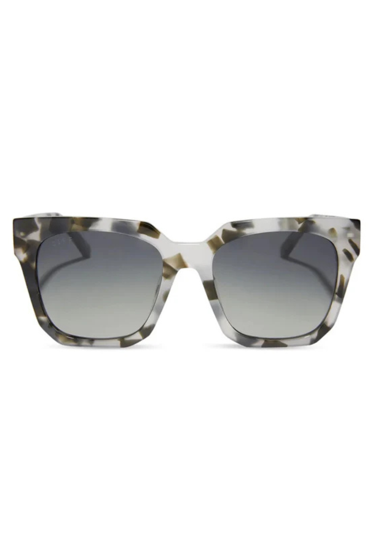 Ariana Square Sunglasses in Kombu Grey Gradient | Diff Eyewear