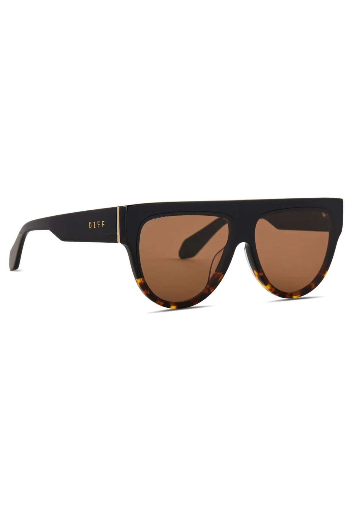 Georgie Sunglasses - Black Wild Tort Ombre/Brown