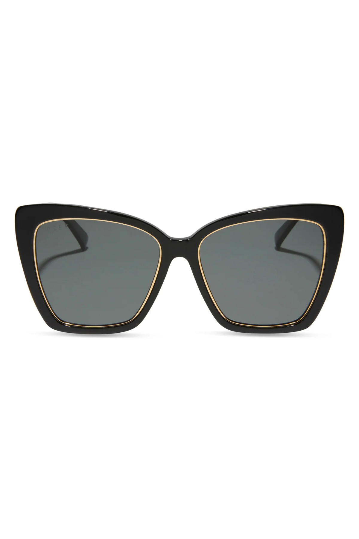 Becky IV Polarized Sunglass in Black/Grey Gradient