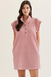 Gameday Gingham Dress Entro