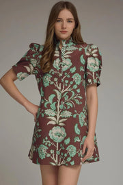 Floral Print Mini Dress Entro