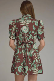 Floral Print Mini Dress Entro