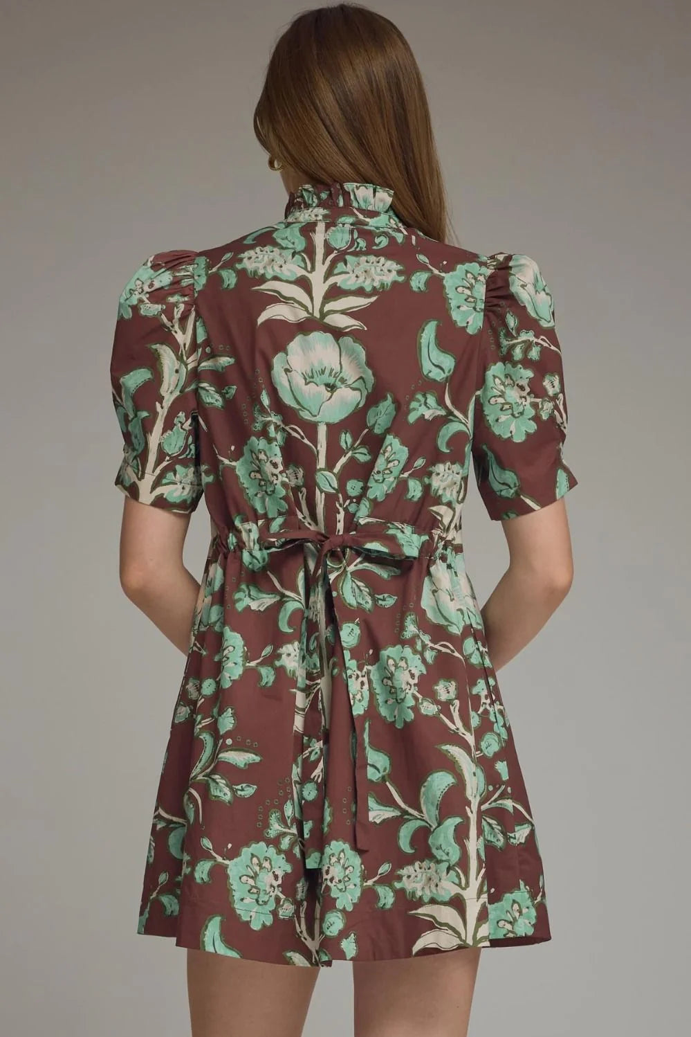 Floral Print Mini Dress Entro