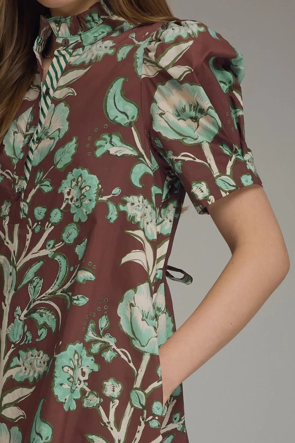 Floral Print Mini Dress Entro