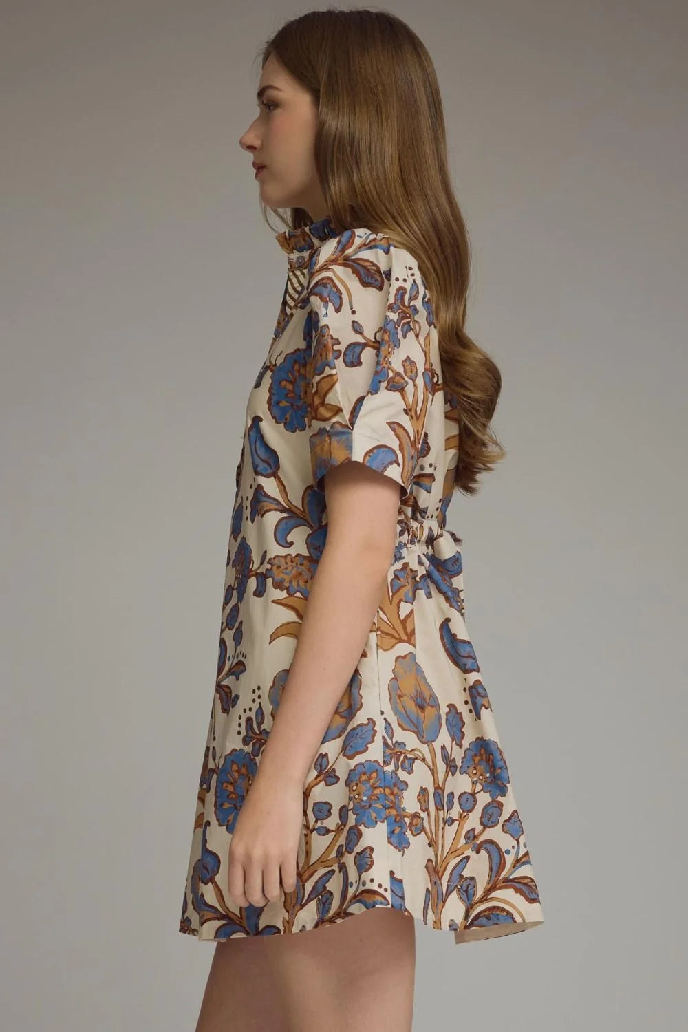 Floral Print Mini Dress Entro