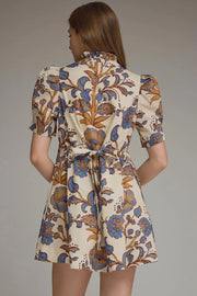 Floral Print Mini Dress Entro