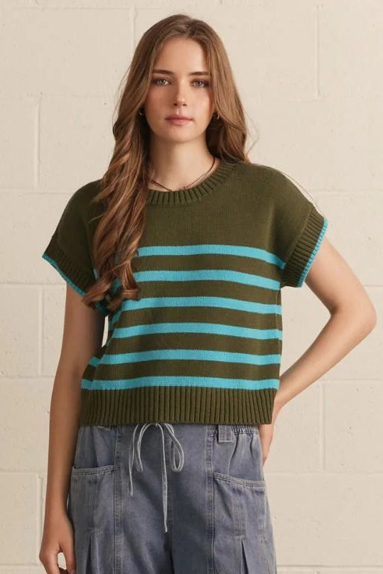 Carmen Cap Sleeve Sweater Entro