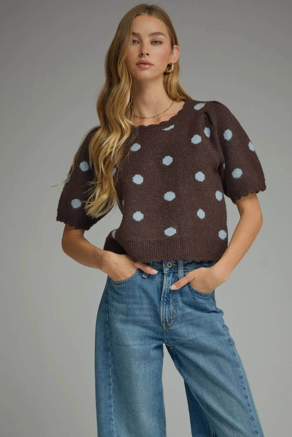 Angie Short Sleeve Sweater Entro