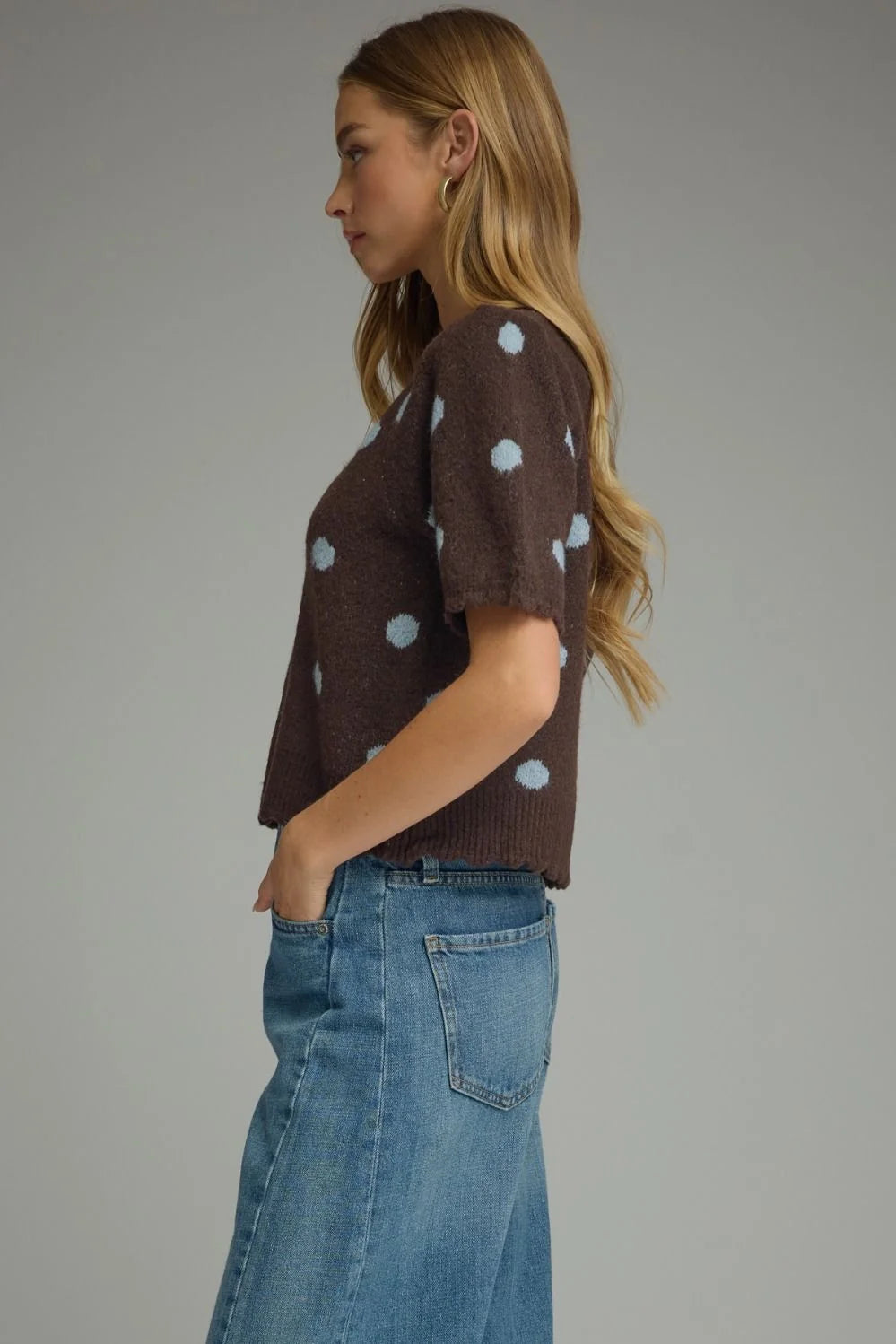 Angie Short Sleeve Sweater Entro
