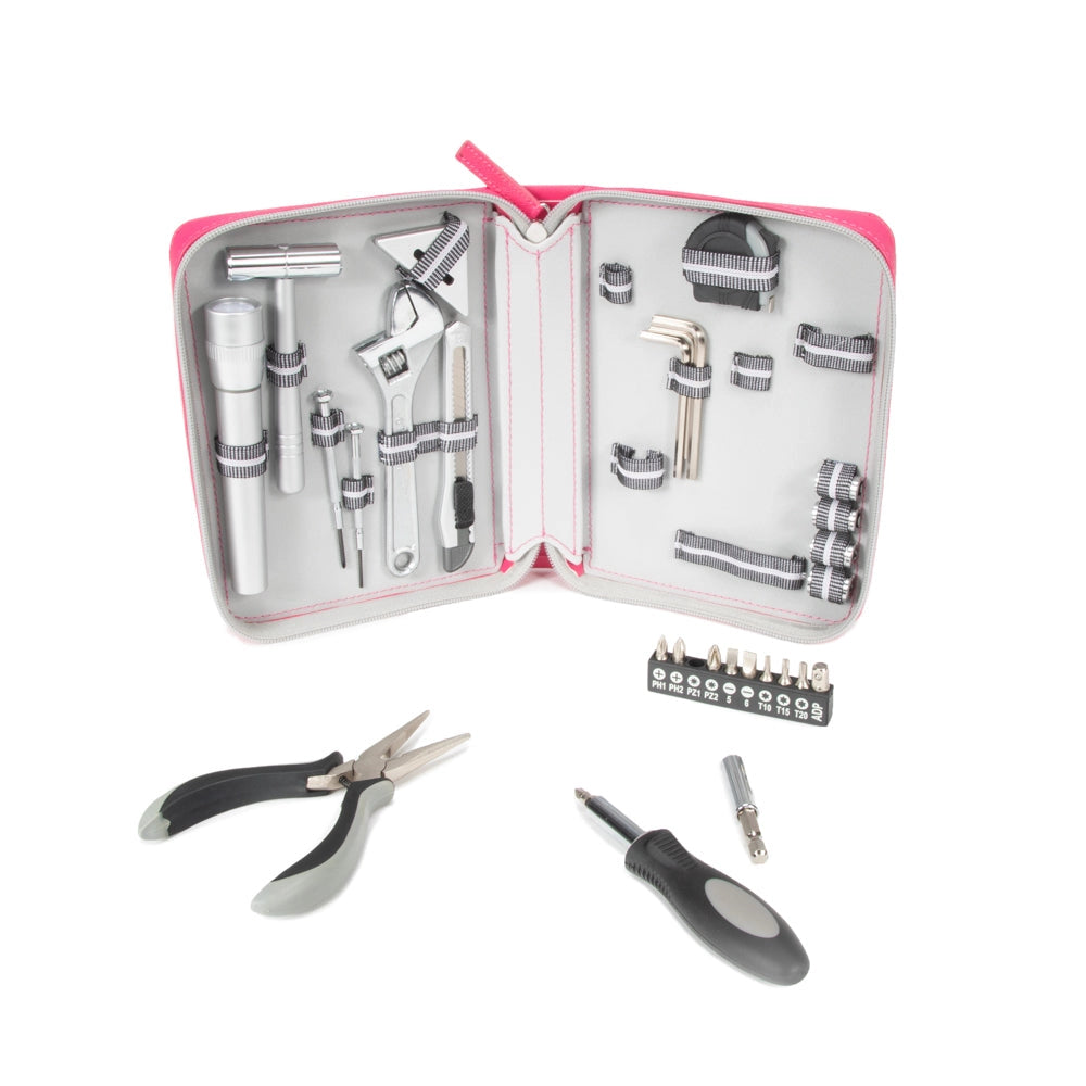 28 Piece Fix-It Kit in Fuchsia