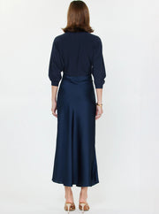 Sweater Mixed Media Midi Dress Current Air