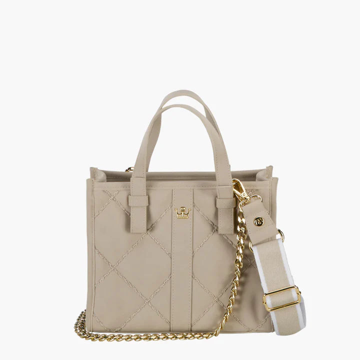 Faux Suede Heavy Stitch Box Tote | Oliver Thomas Oliver Thomas