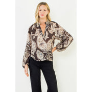 Paisley Long Sleeve Top THML