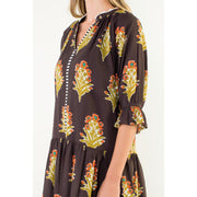 Floral Detailed V-Neck Dress THML