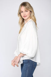 Puff Sleeve Button Down Shirt Fate