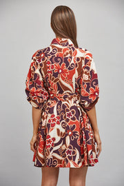 Abstract Floral Dress Fate