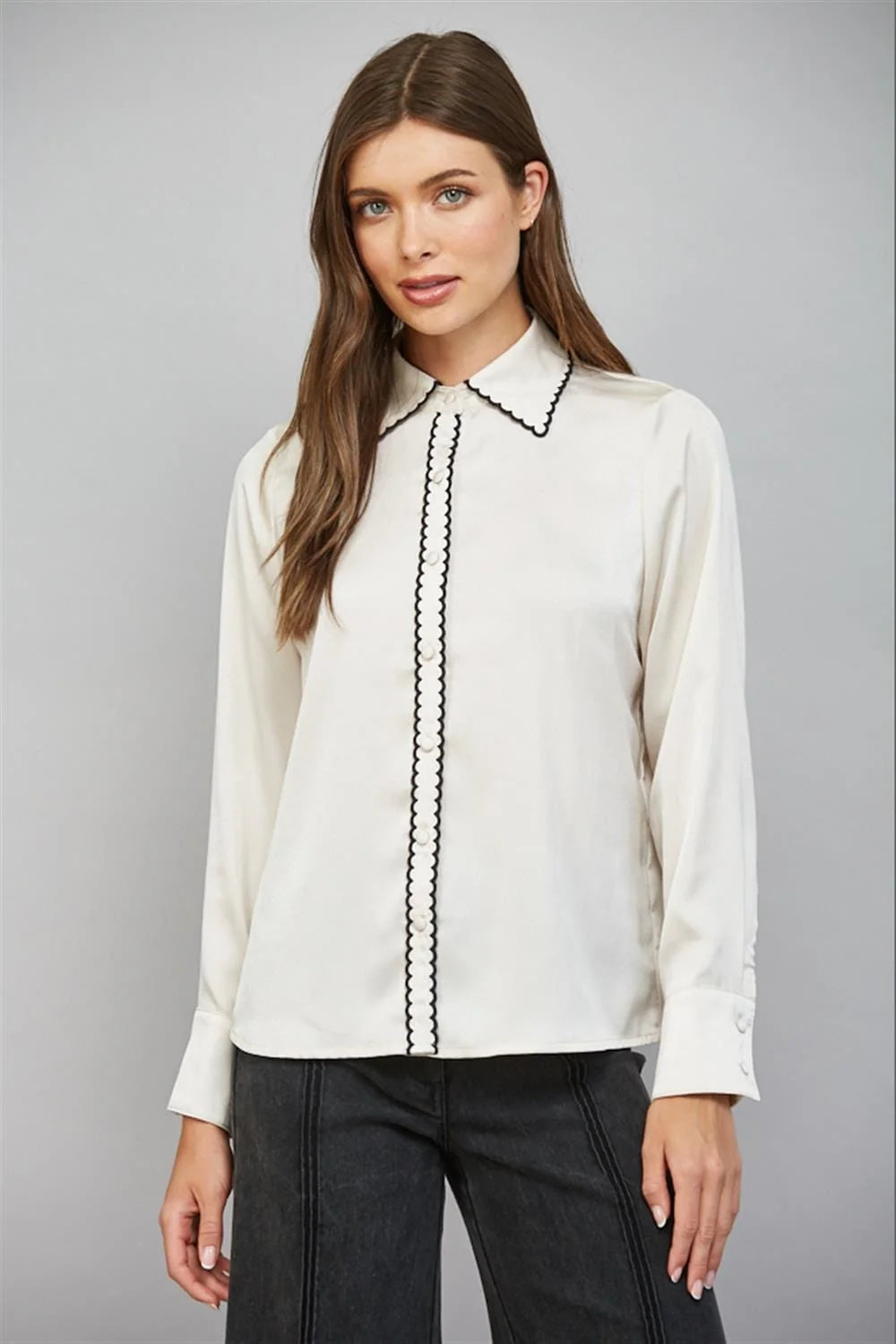 Alina Button Down Top Fate