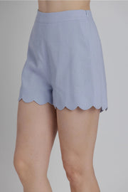 Scallop Hem Shorts Aureum