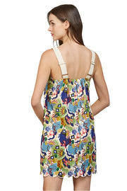 LINEN BLEND SCALLOP EDGE DRESS Shop Expeditions