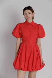 Bubble Hem Mini Shirt Dress Shop Expeditions