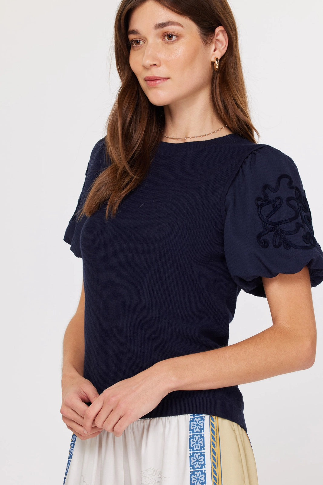 Mandy Puff Sleeve Top Current Air