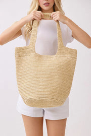 Shannon Handmade Straw Tote Bag Mimi Wholesale