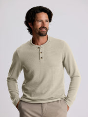 Waffle Long Sleeve Henley | Free Fly Free Fly
