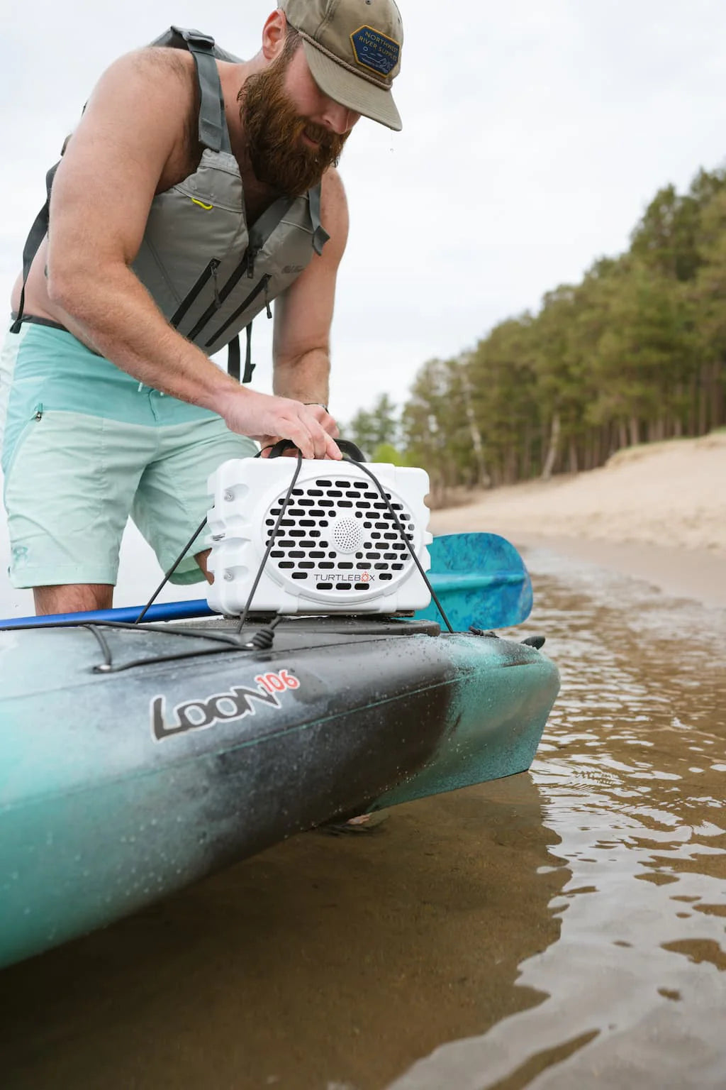Turtlebox Gen 3 Speaker in White/Black Turtlebox Audio