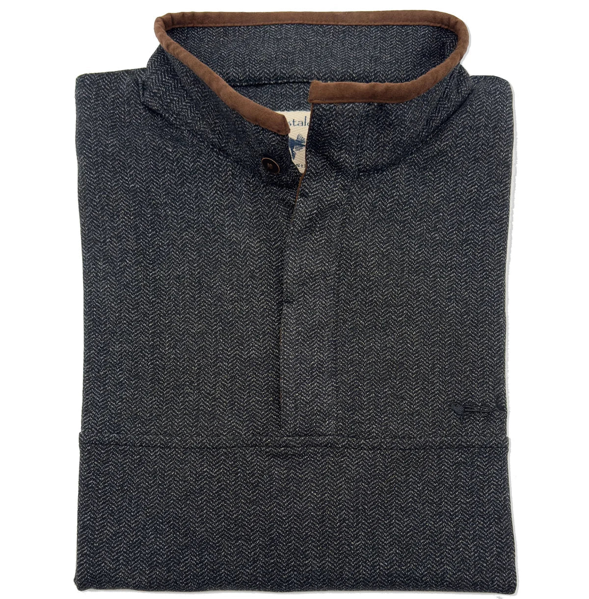 Oxford Herringbone Pull Over Coastal Cotton
