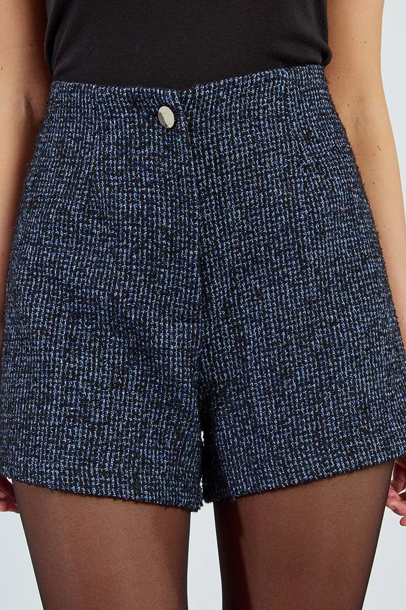 High Waisted Tweed Shorts Molly Bracken