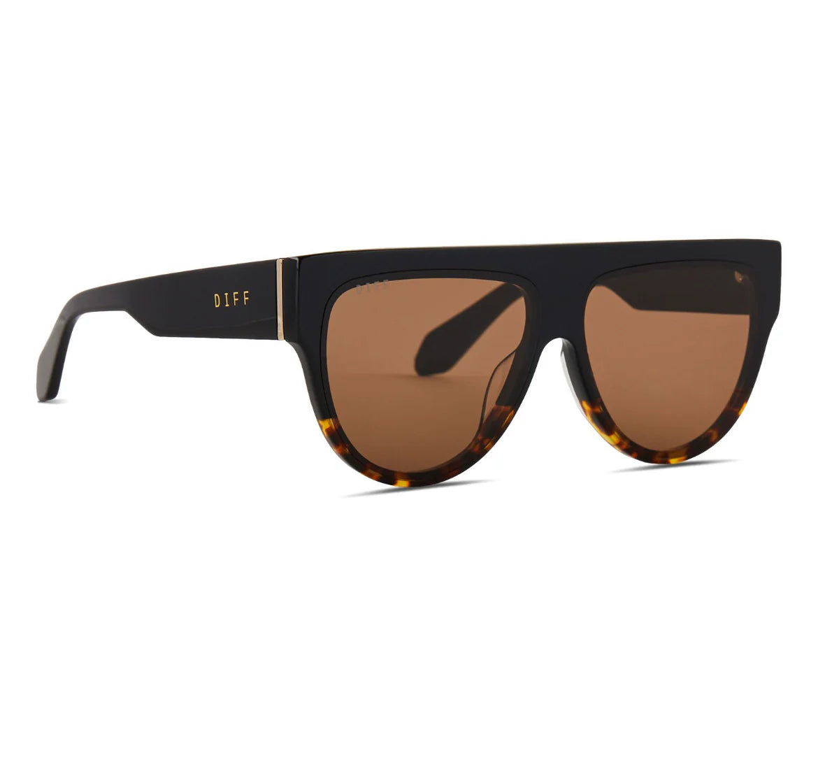 Georgie Black Wild Tort Ombre/Brown Sunglasses