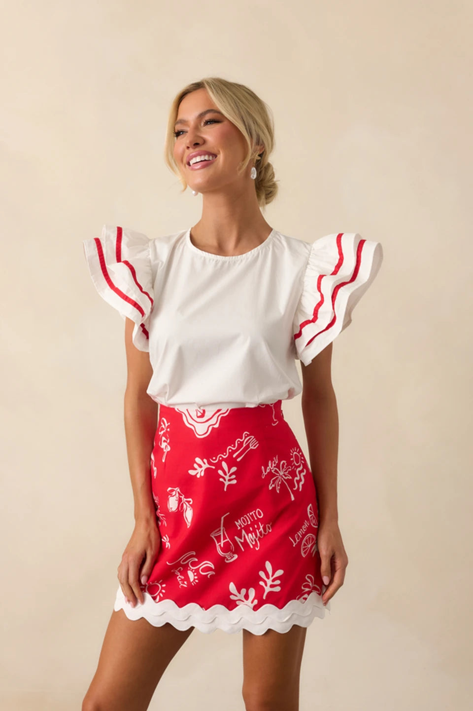 EVA RUFFLE TOP Prosperina
