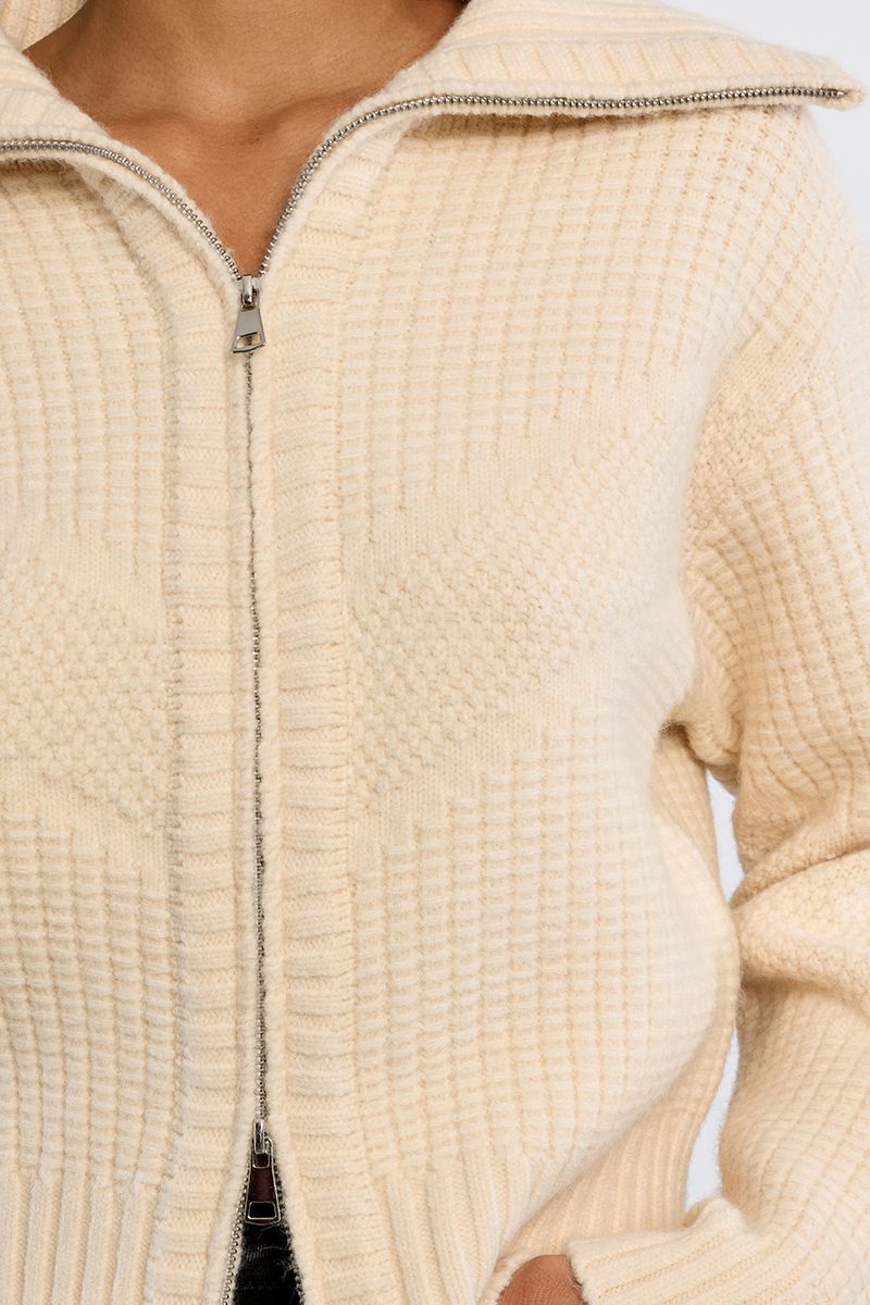 Knitted Zip-Up Jacket Molly Bracken