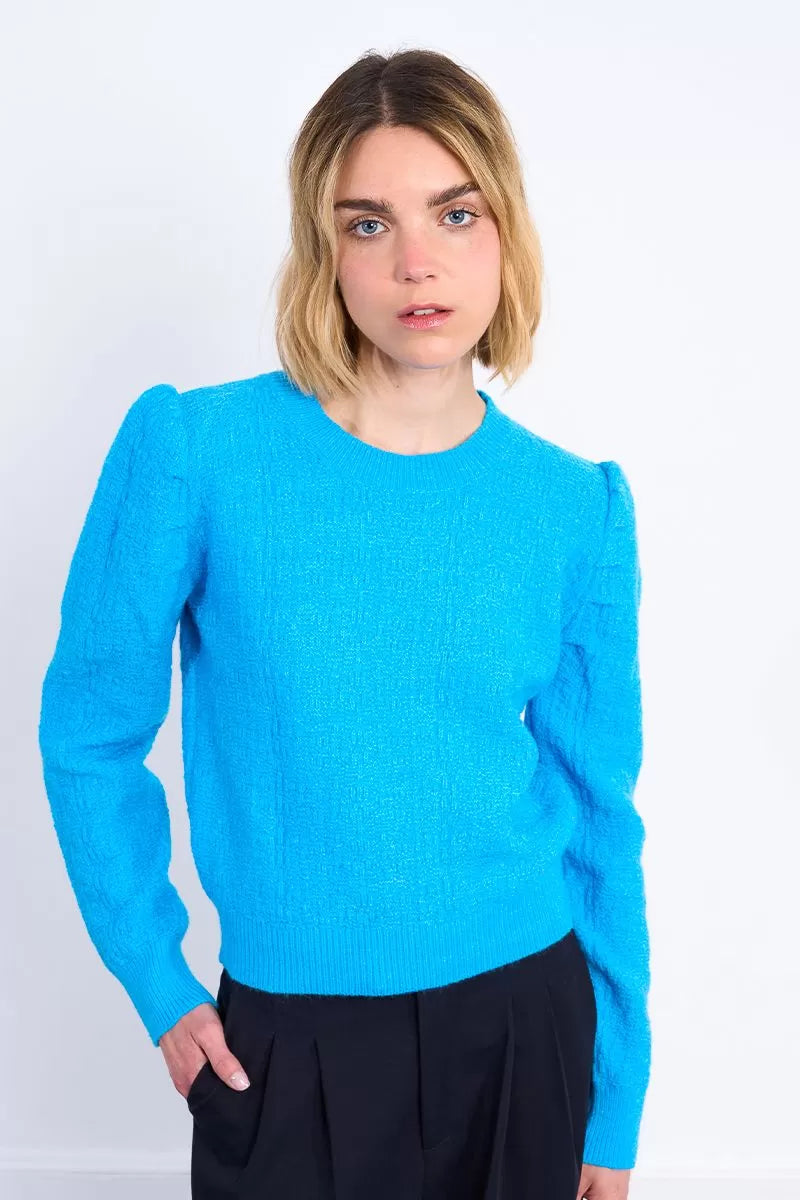 Knitted Balloon Sleeve Sweater Molly Bracken