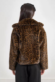 Leopard Faux Fur Jacket Molly Bracken