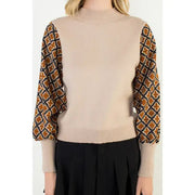 Cottage Diamond Knit Sweater Top THML