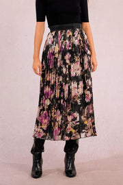 Printed Pleated Skirt Molly Bracken