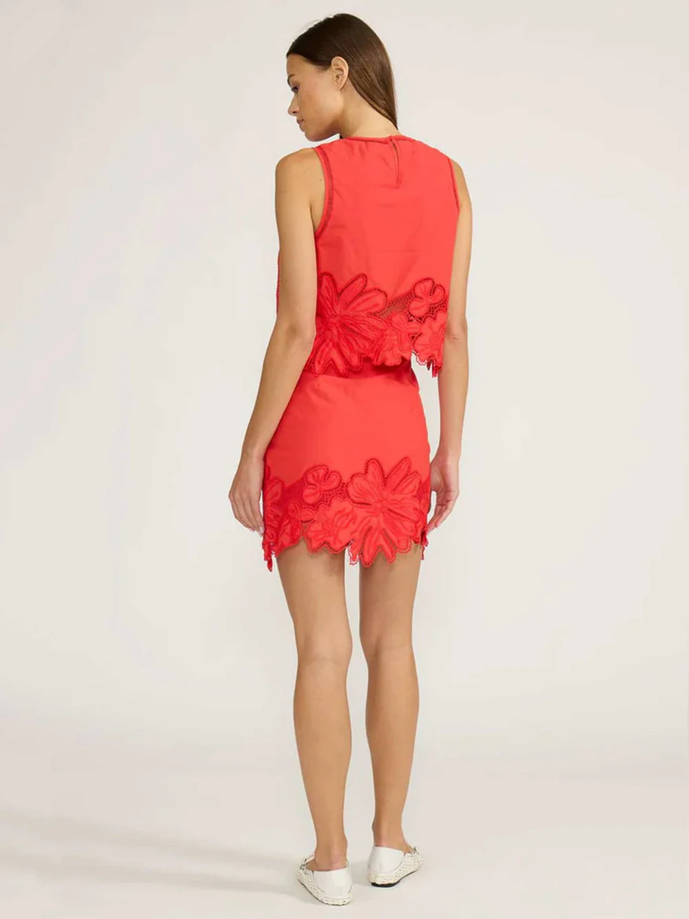 Lina Eyelet Mini Skirt Lucy Paris