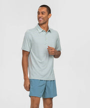 Men's Cahaba Heather Stripe Polo | Southern Shirt Co. Southern Shirt Co.