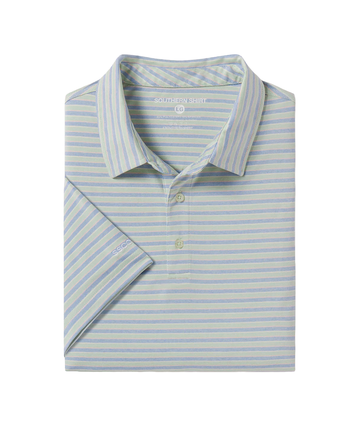 Men's Cahaba Heather Stripe Polo | Southern Shirt Co. Southern Shirt Co.