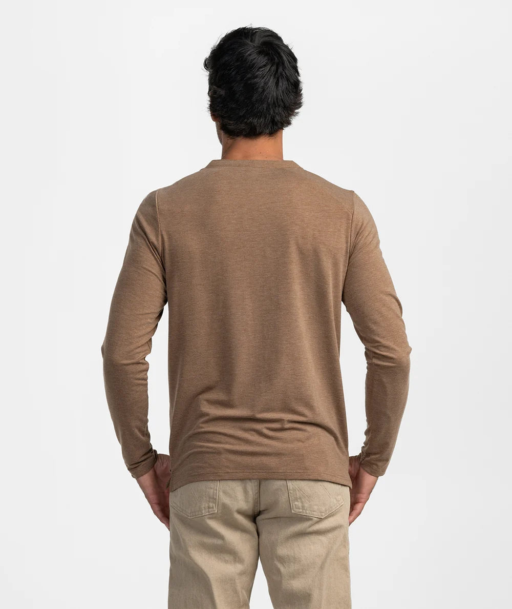 Men's Max Comfort Long Sleeve Henley | Southern Shirt Co. Southern Shirt Co.
