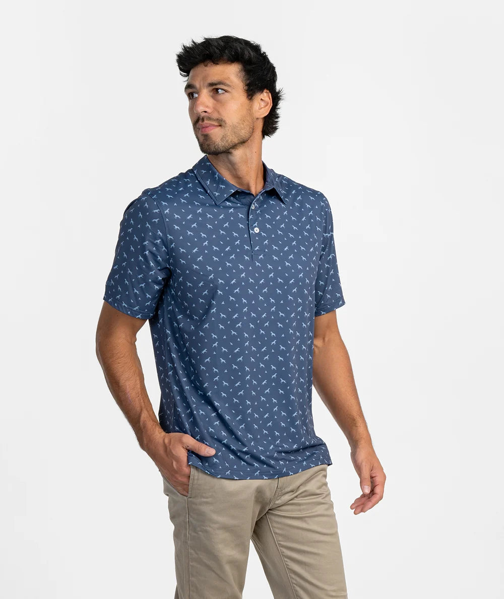 Men's Uplands Unleashed Printed Polo | Southern Southern Shirt Co.